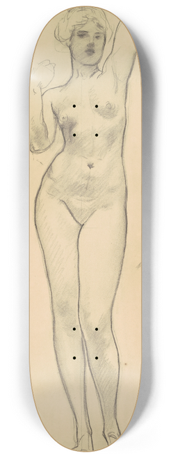John Singer Sargent - Studies of Aphrodite for Aphrodite and Eros 8.25 inch art skate deck