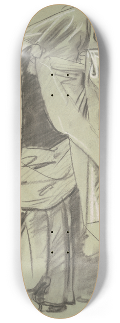 John Singer Sargent - Study for Frieze of Prophets 8.25 inch art skate deck