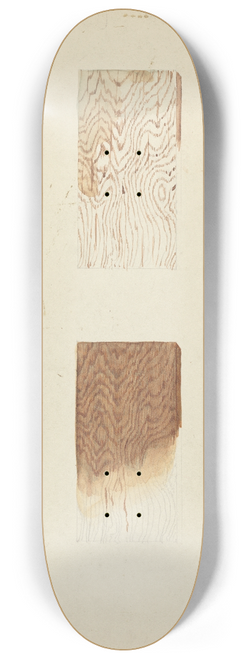 American 20th Century - Technique Demo (Wood Grain) 8.25 inch art skate deck