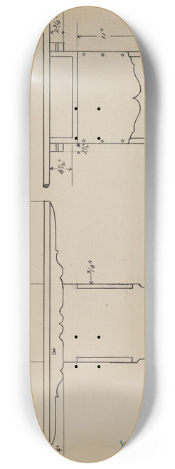 American 20th Century - Tip Table 8.25 inch art skate deck