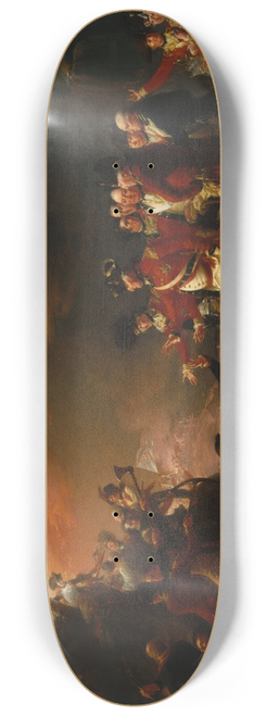 John Trumbull - The Sortie Made by the Garrison of Gibraltar 8.25 inch art skate deck