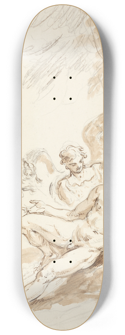John Vanderbank - Raphaels Visit to Adam and Eve, from Miltons Paradise 8.25 inch art skate deck