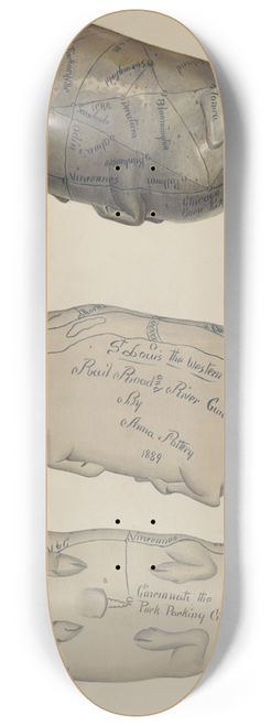 John Winters - Pottery Pig 8.25 inch art skate deck
