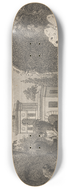John Wootton - Fable XXIV. The Butterfly and the Snail 8.25 inch art skate deck