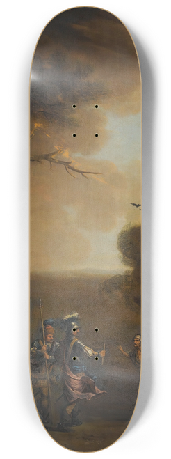 John Wootton - Macbeth And Banquo With The Three Witches 8.25 inch art skate deck