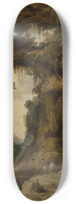 Joos de Momper - Landscape with Grotto and aRider 8.25 inch art skate deck