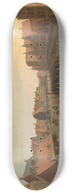 Joost Cornelisz Droochsloot - The Disbanding of the Waardgelders (Mercenaries in the Pay of the Town Government) by Prince Maurits in Utrecht, 31 July 1618 8.25 inch art skate deck