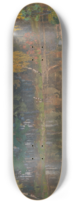 Anatoly Dmitrievich Kaigorodov - Autumn pond 8.25 inch art skate deck