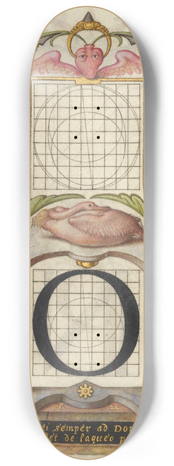 Joris Hoefnagel - Guide for Constructing the Letter O 8.25 inch art skate deck