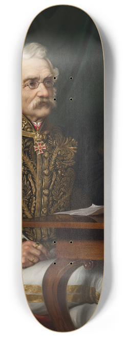 Josef Allmer - Portrait of Moritz Kaiserfeld von Blagatinschegg 8.25 inch art skate deck
