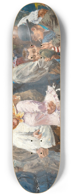 Josef Engelhart - A Parade before the Church of St. Charles 8.25 inch art skate deck
