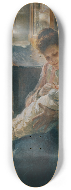 Josef Jungwirth - Junge Mutter 8.25 inch art skate deck