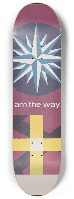 Joseph Binder - I am the way St. John 14:6 8.25 inch art skate deck