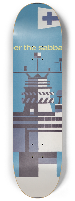 Joseph Binder - Remember the sabbath day 8.25 inch art skate deck