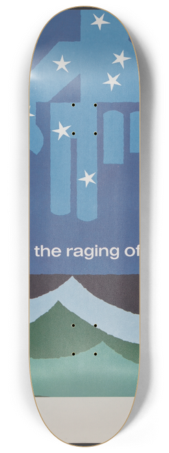 Joseph Binder - Thou rulest the raging of the sea  Psalms 89:9 8.25 inch art skate deck
