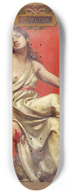 Joseph Blanc - Portrait de Julia Bartet (1854-1941), en allgorie de la Comdie. 8.25 inch art skate deck