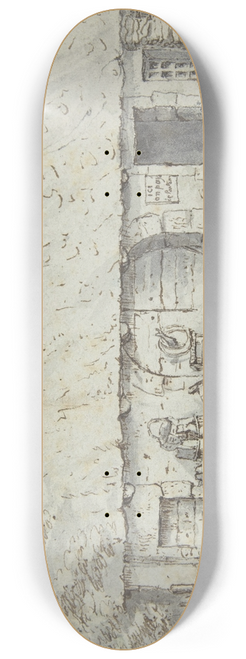 Joseph Farington - Cottage on the Road from Lausanne to Geneva 8.25 inch art skate deck