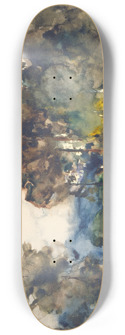 Joseph Frank Currier - Landscape Sketch 8.25 inch art skate deck