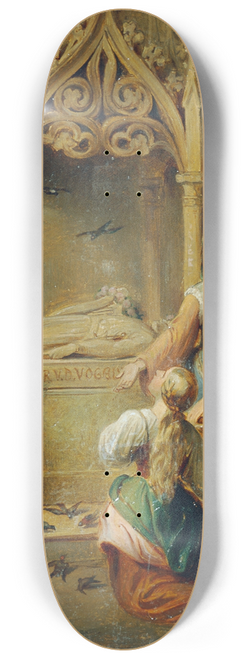 Joseph Hasslwander - Am Grabe des Walther von der Vogelweide 8.25 inch art skate deck