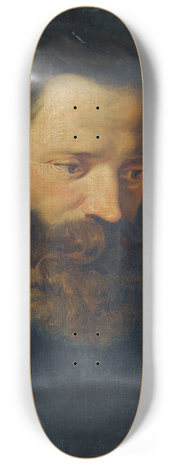 Joseph Hasslwander - Studienkopf eines brtigen Mannes I 8.25 inch art skate deck
