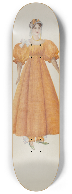 Josephine C. Romano - Doll  Hepzibah 8.25 inch art skate deck