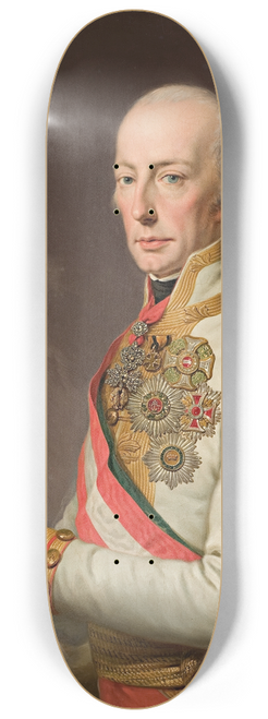 Joseph Kreutzinger - Portrait of Francis II 8.25 inch art skate deck