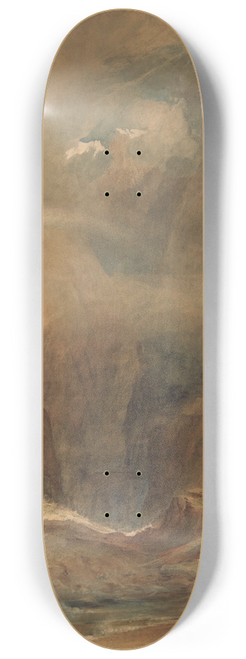 Joseph Mallord William Turner - Devils Bridge, Saint Gotthards Pass 8.25 inch art skate deck