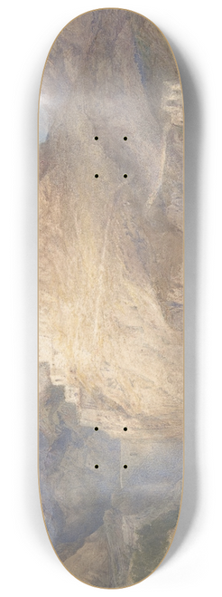 Joseph Mallord William Turner - The Fort of LEsseillon, Val de la Maurienne, France 8.25 inch art skate deck