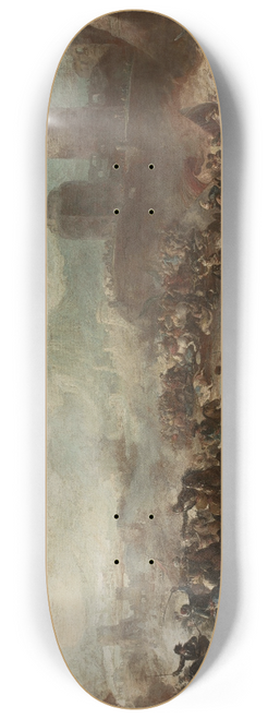 Joseph Parrocel - Battle of Christians against the Turks 8.25 inch art skate deck