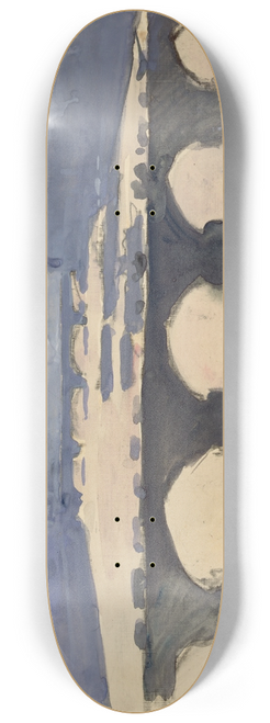 Joseph Pennell - Out of my London window; dome and spires and chimneys, mist and smoke 8.25 inch art skate deck