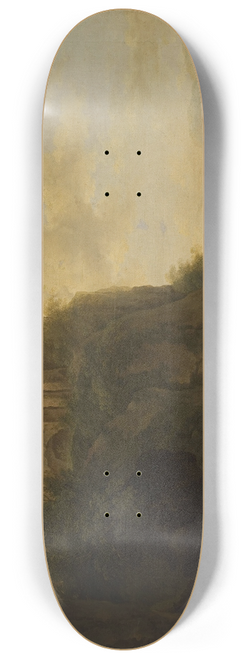 Joseph Roos - Mountain landscape with cattle 8.25 inch art skate deck