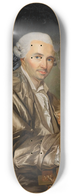 Joseph Siffred Duplessis - Portrait of a Gentleman Shell Collector 8.25 inch art skate deck