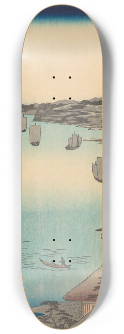And Hiroshige - Kanagawa 8.25 inch art skate deck