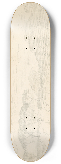 Joseph Wright of Derby - Landscape with Umbrella Pines and Distant Mountain 8.25 inch art skate deck