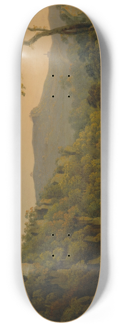 Joseph Wright of Derby - Matlock Dale, looking toward Black Rock Escarpment 8.25 inch art skate deck
