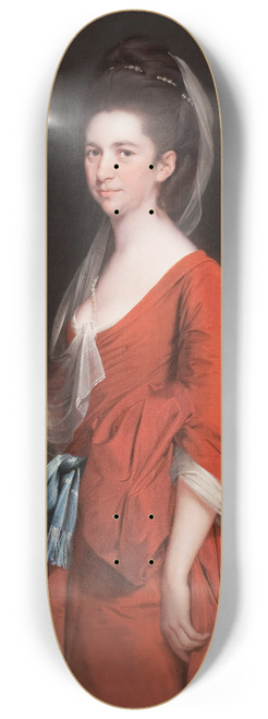 Joseph Wright of Derby - Portrait of Dorothy Beridge, ne Gladwin 8.25 inch art skate deck