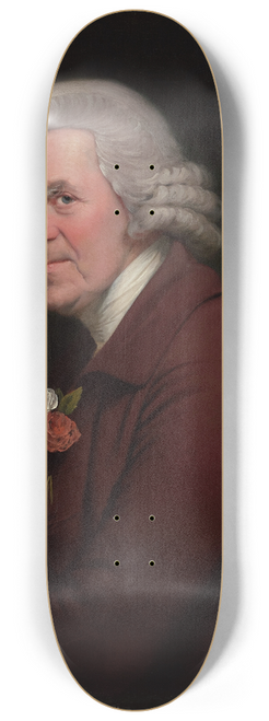 Joseph Wright of Derby - Portrait of Old John, Head Waiter at the Kings Head Inn in Derby 8.25 inch art skate deck