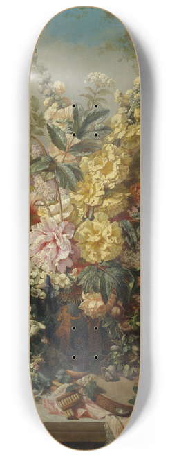 Josep Mirabent - Large Vase with Flowers 8.25 inch art skate deck
