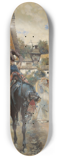 Jos Garca Ramos - Courting Spanish Style 8.25 inch art skate deck