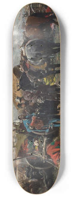Jozef Brandt - Fair in Balta, Podolia region 8.25 inch art skate deck