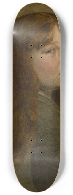 Jozef Hanula - Study of a Woman from Three Quarters Profile 8.25 inch art skate deck