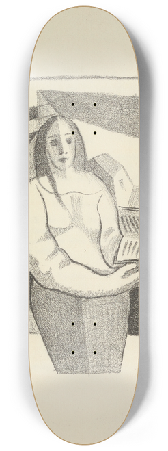 Juan Gris - As a wife has a cow 1 8.25 inch art skate deck