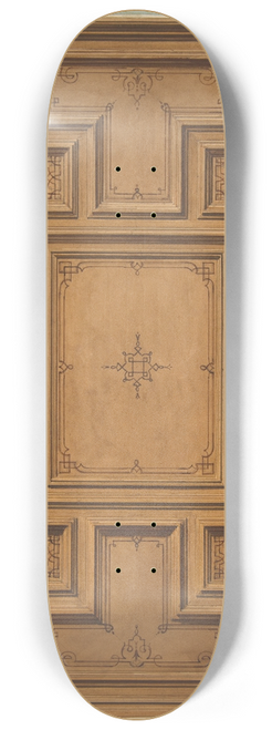 Jules-Edmond-Charles Lachaise - Design for a decorated ceiling 8.25 inch art skate deck