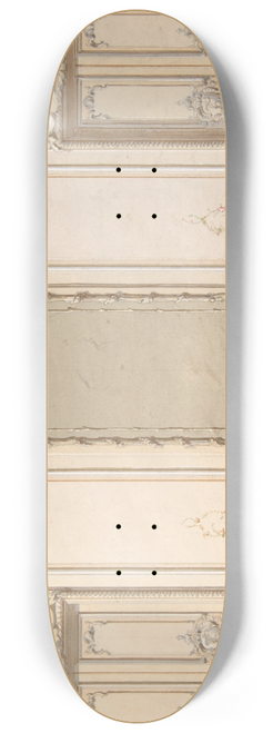 Jules-Edmond-Charles Lachaise - Elevation of a salon decorated in Louis XV style 8.25 inch art skate deck