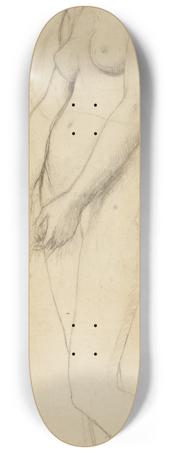 Jules Elie Delaunay - Etude de jeune femme nue 8.25 inch art skate deck