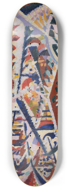Jules Schmalzigaug - Light + Mirrors and Crowd; interior of a Popular Ballroom in Antwerp 8.25 inch art skate deck
