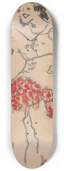 Jules Schmalzigaug - Red Fringe 8.25 inch art skate deck