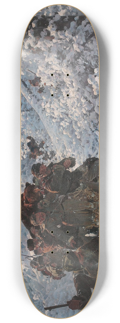 Julian Falat - Return from the bear hunt 8.25 inch art skate deck