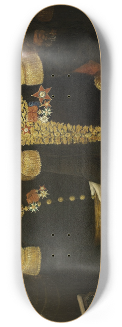 Julie Hugo - Le gnral Lopold Hugo avec deux de ses frres et son fils Abel en uniforme de la Restauration 8.25 inch art skate deck