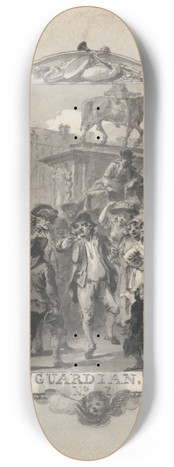 Julius Caesar Ibbetson - Title page for The Guardian 8.25 inch art skate deck